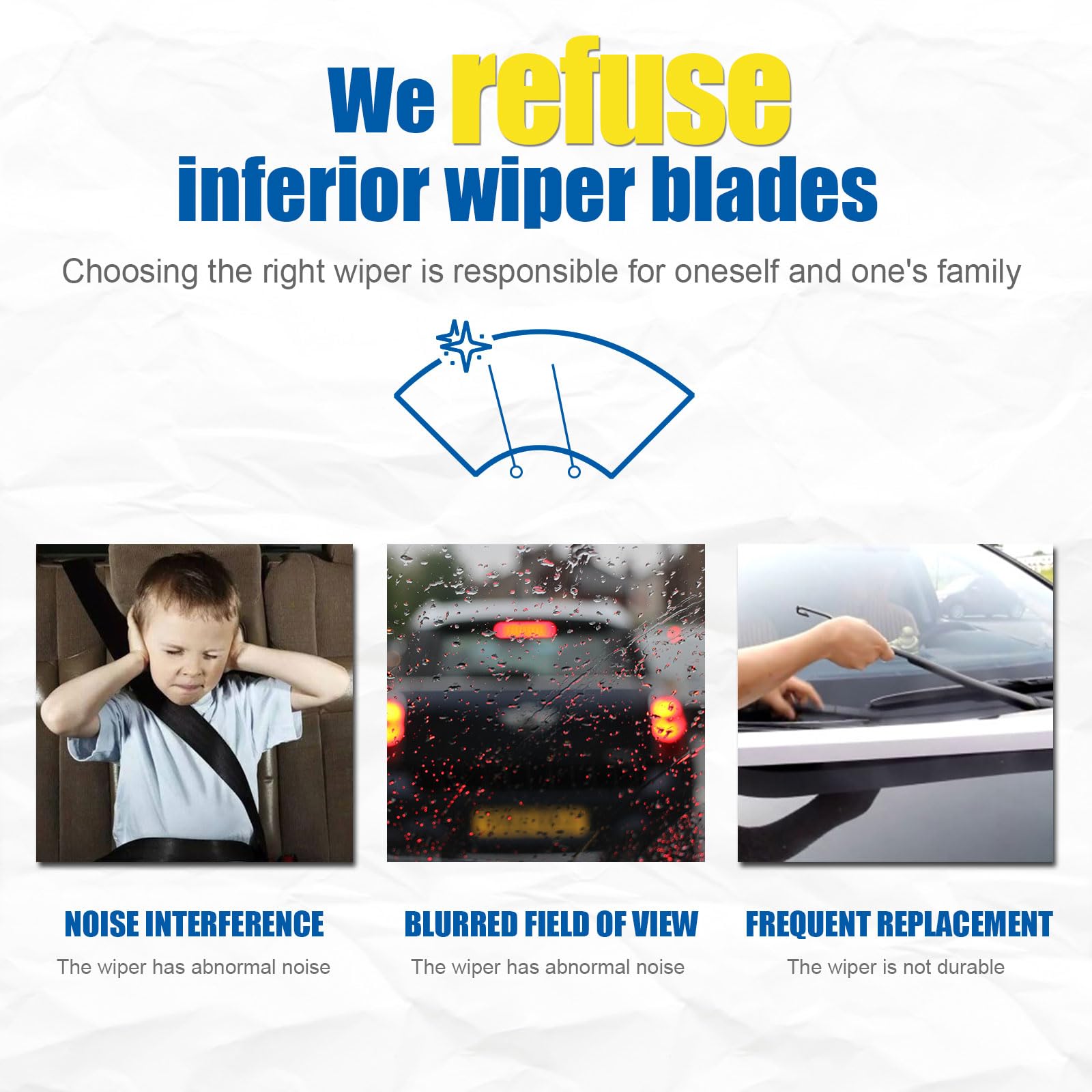 HRSNO aerodynamic spoiler close-up for improved rain clearance