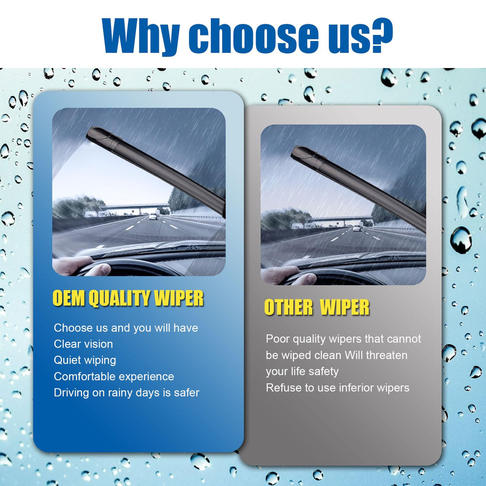 HRSNO 11-inch rear blade improves rear visibility in rain