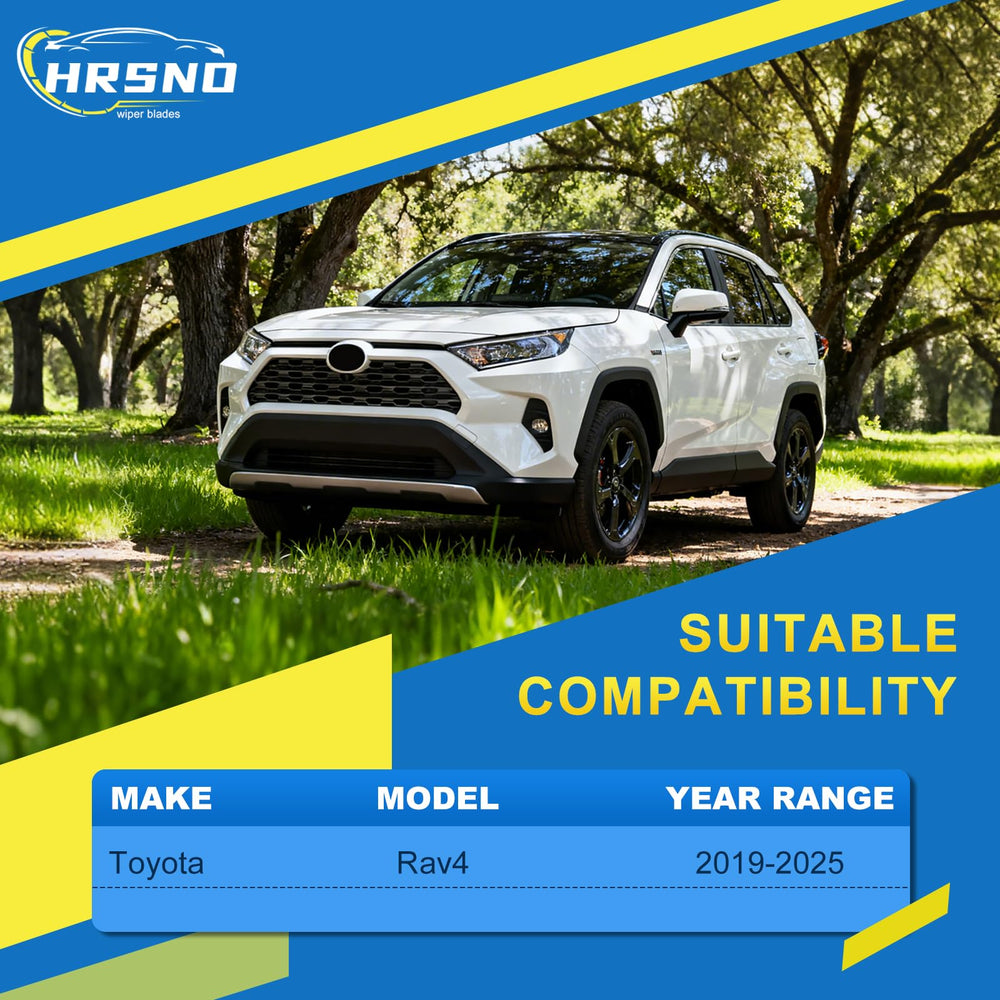 HRSNO 16-inch wiper blade for Rav4 provides clear visibility in light rain