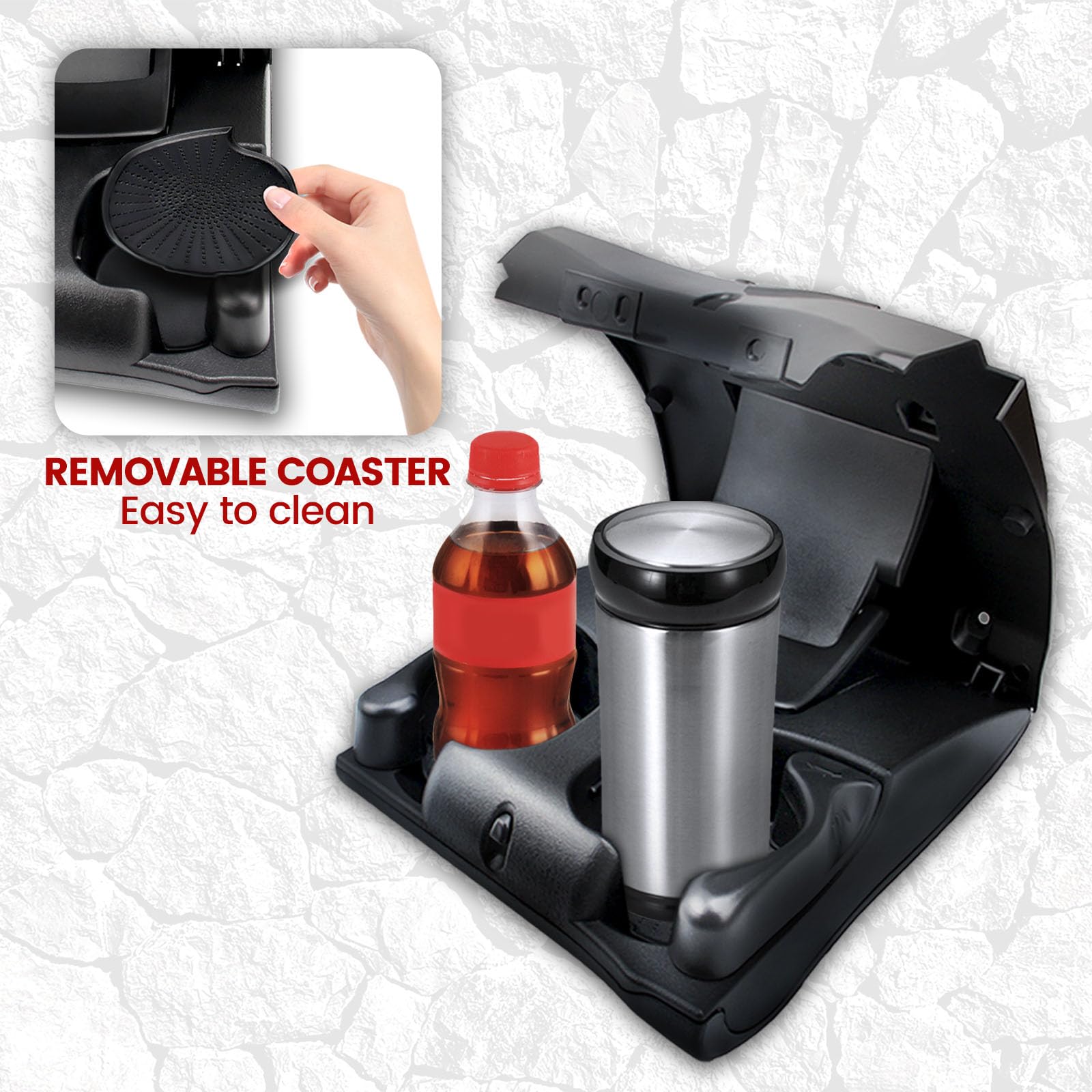 New condition HSBang dash cup holder for Ram keeps original feel.
