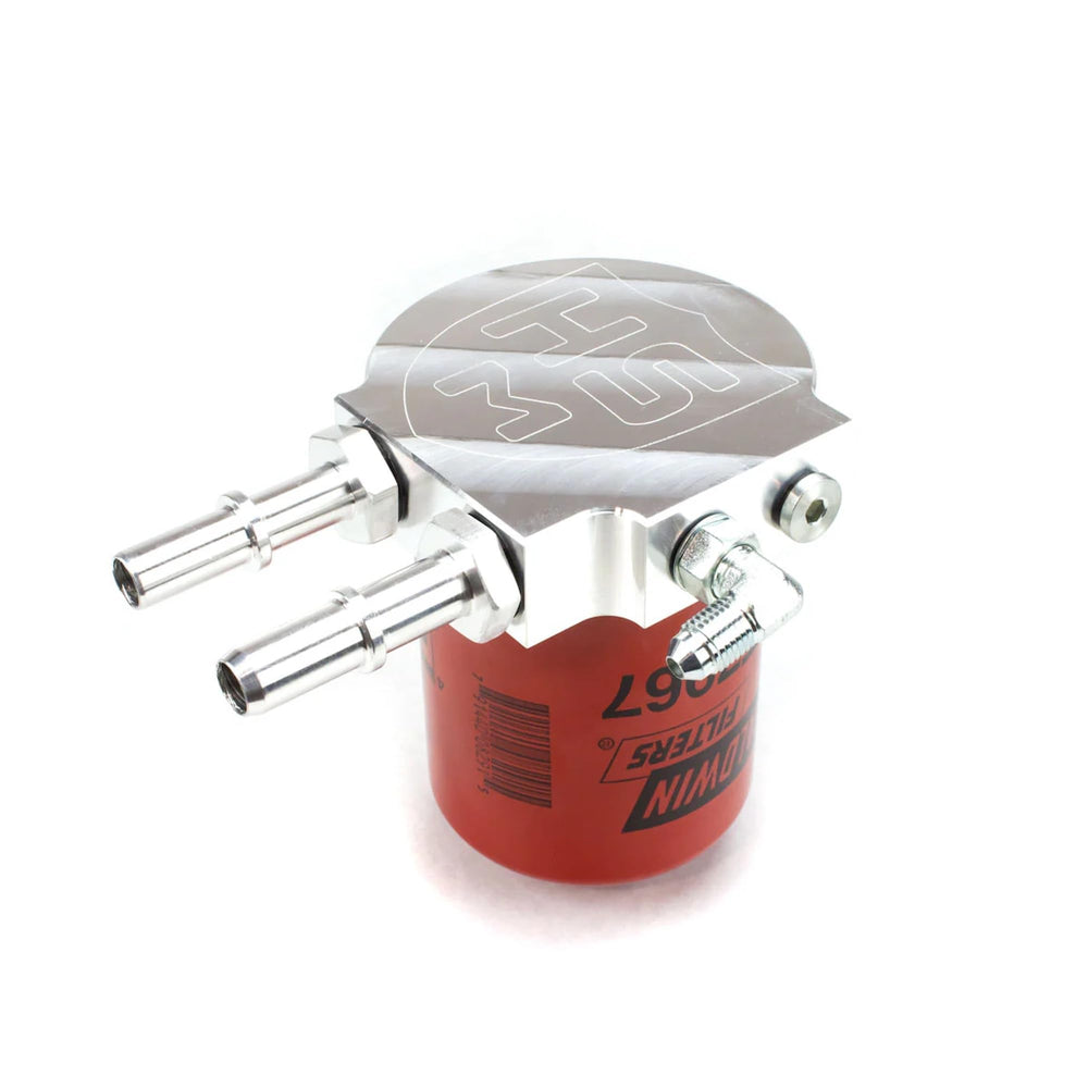 HSM upper fuel filter conversion kit 121003 billet housing for Ford 6.7L Powerstroke reliability