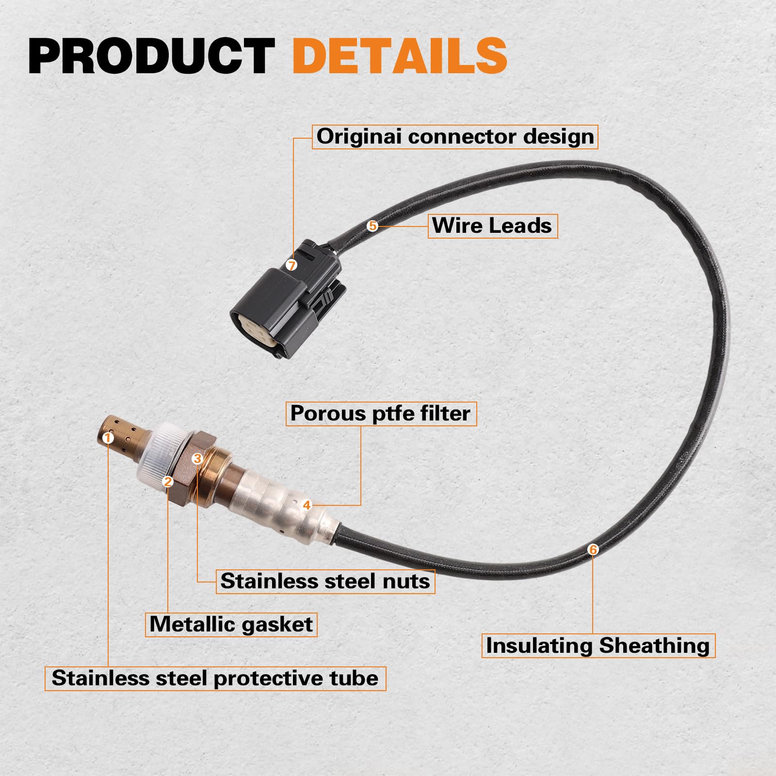 HTMXJA upstream-downstream O2 sensor for Fusion 3.0L improves fuel efficiency and engine response