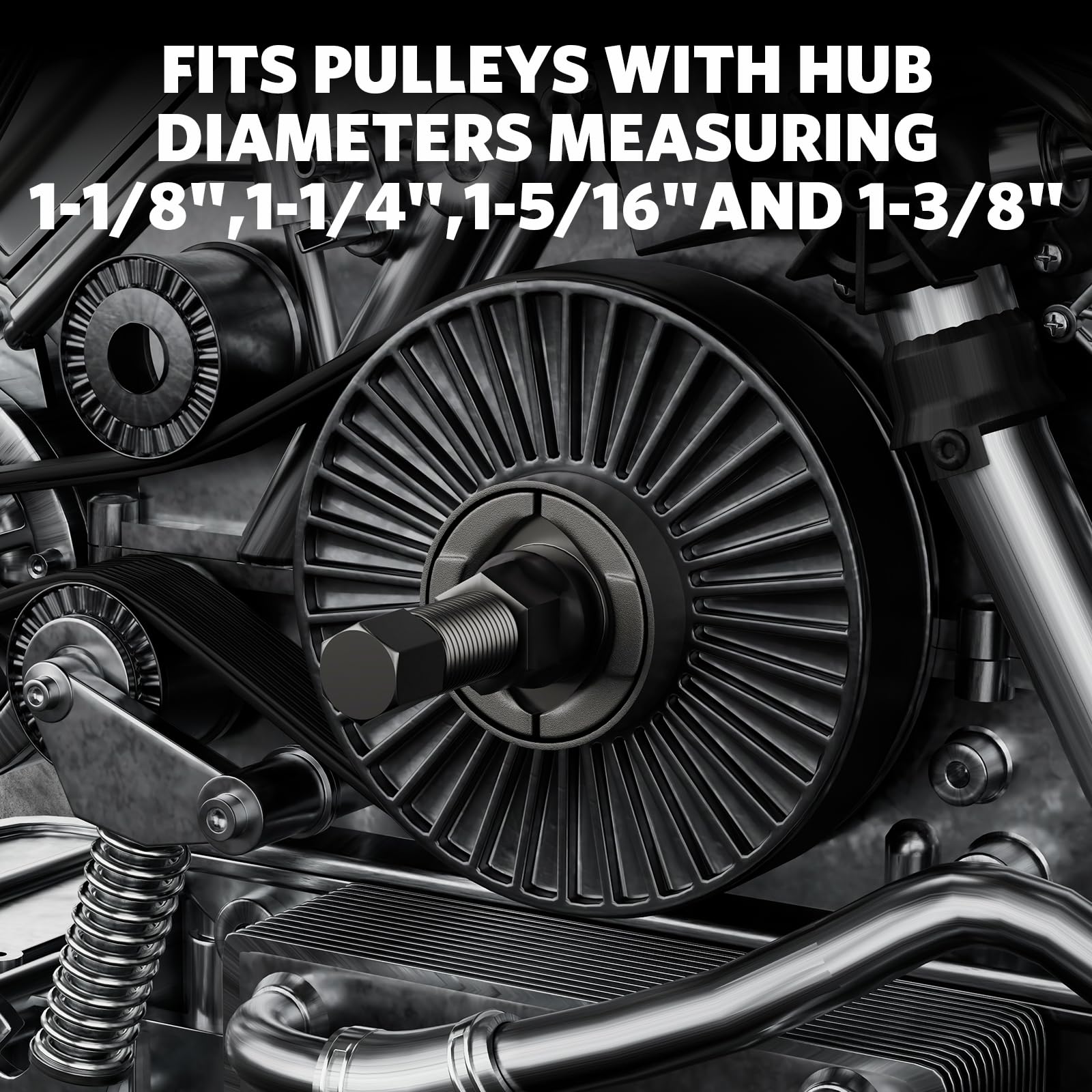 HTOMT pulley removal sleeve aids precise alignment during service