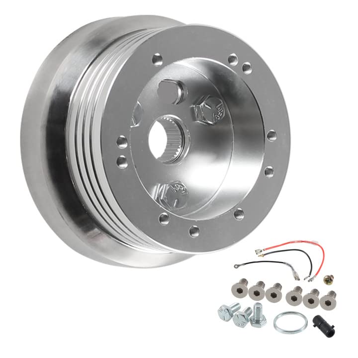 Htostar Racing hub adapter front view for 5-6 hole wheels, ready to install