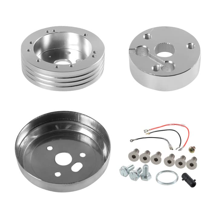 Htostar Racing car accessories silver hub adapter enhances interior aesthetics