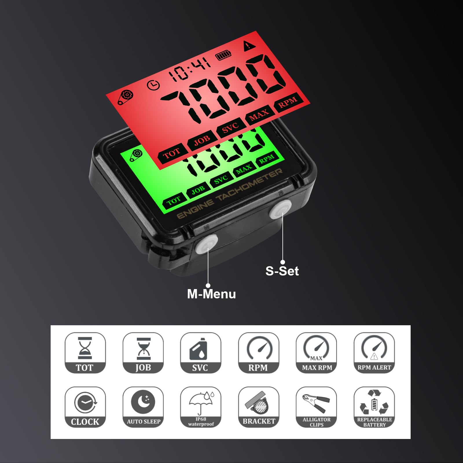 HTPREC tachometer for lawn mowers simplifies engine maintenance