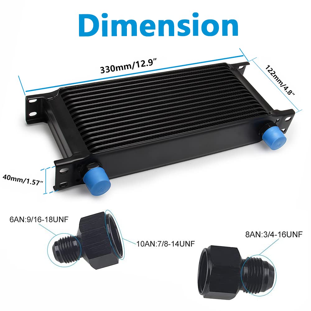 HTRACING adapter kit: 10AN to 8AN connection for flexible plumbing