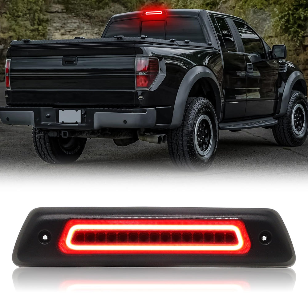 HTZCMOTO LED 3rd brake light with smoked lens enhances rear visibility for F-150.
