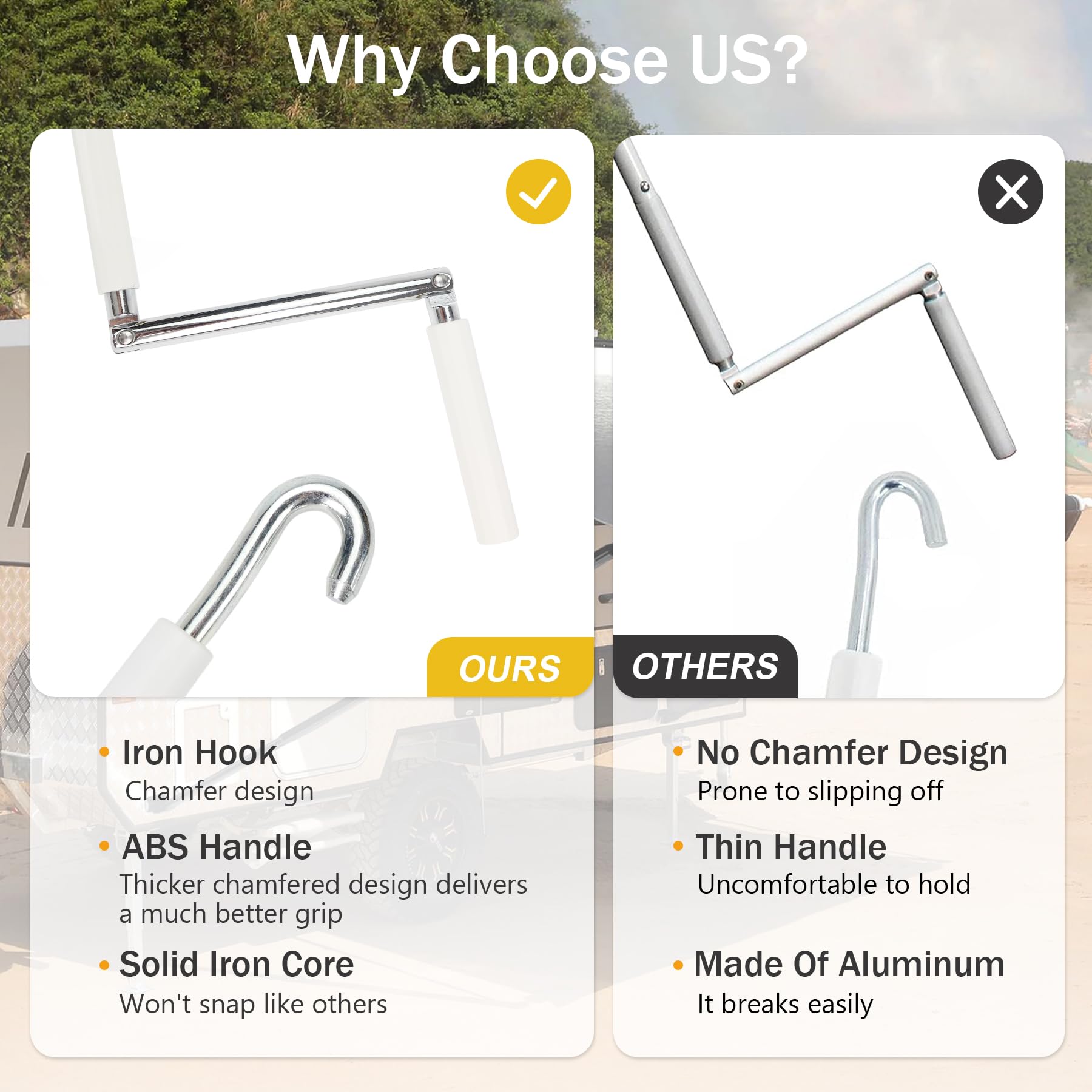 HUAALIUCHE all-metal upgrade delivers long-lasting strength and reliability.
