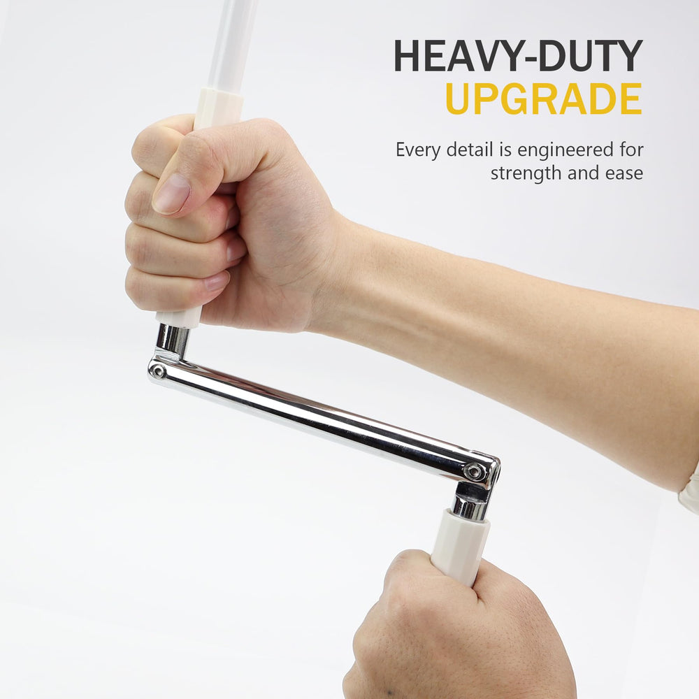 HUAALIUCHE comfort-grip ABS handle reduces hand fatigue during use.