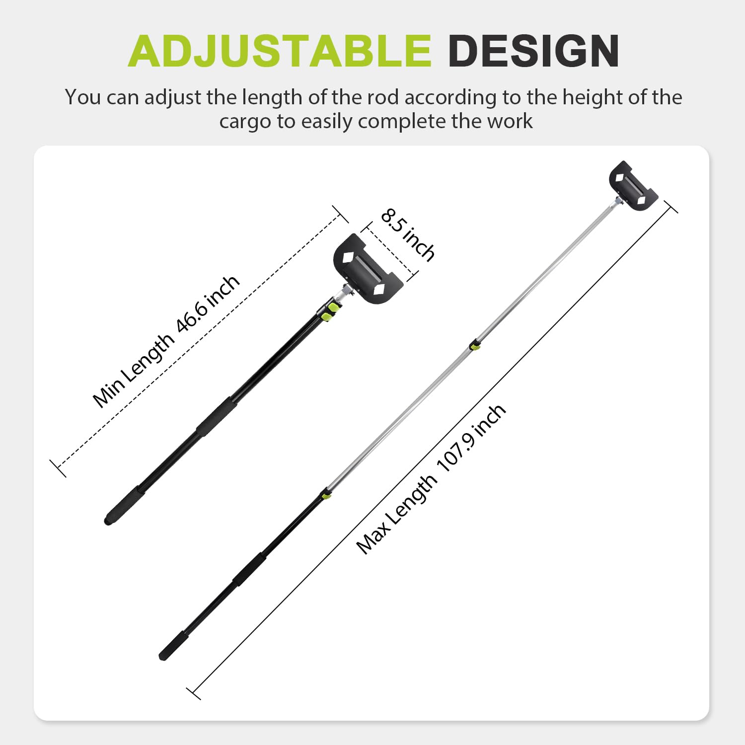 HUAALIUCHE spring-steel V-grip provides secure hold to prevent slips