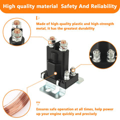 HUAREW 80-amp isolator back view highlighting rugged hardware and solid terminals.