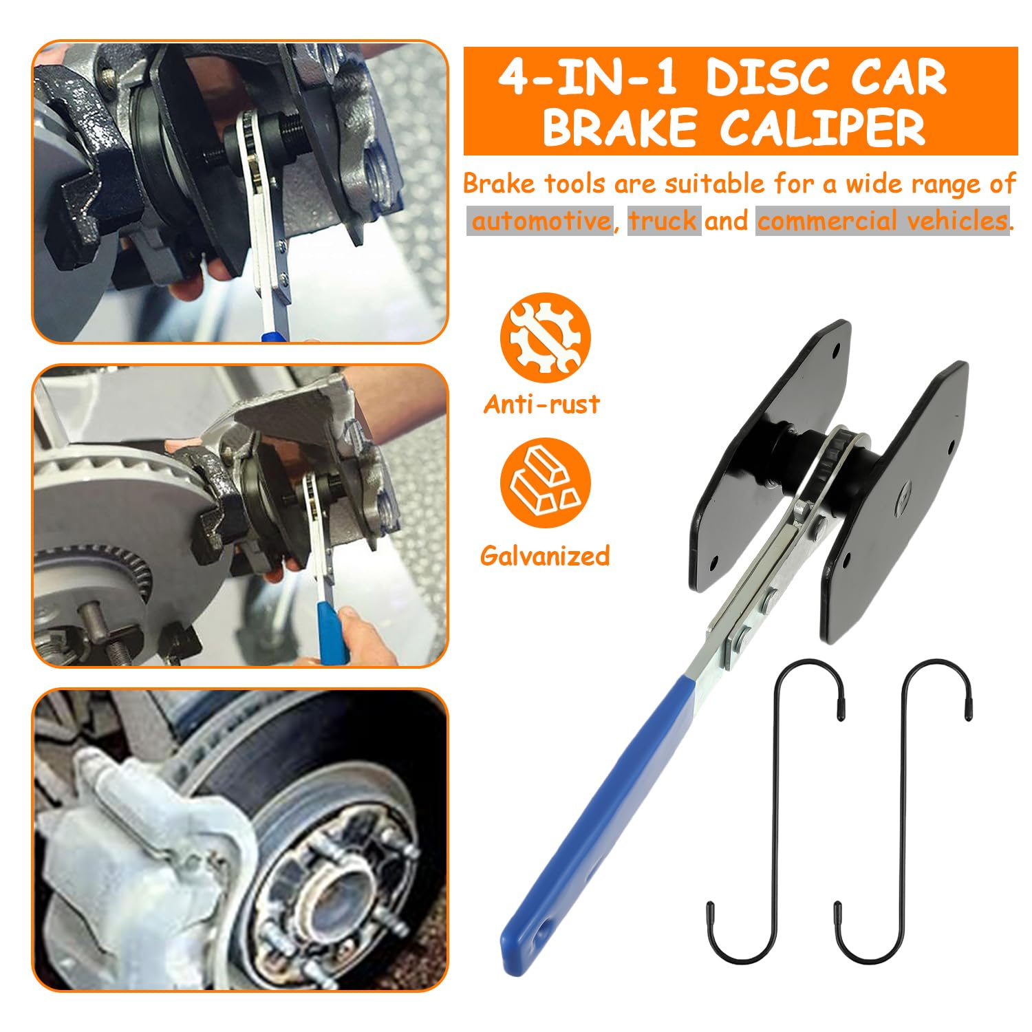 HUAREW tool set includes hanging features to organize brake parts