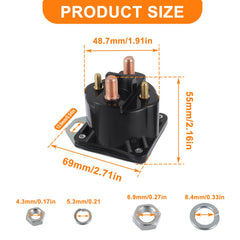 HUAREW SS598T solenoid compatible with 110 John Deere and Ford F-Series