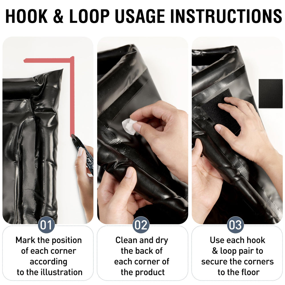 Huatean Home mat rolled up for compact storage when not in use