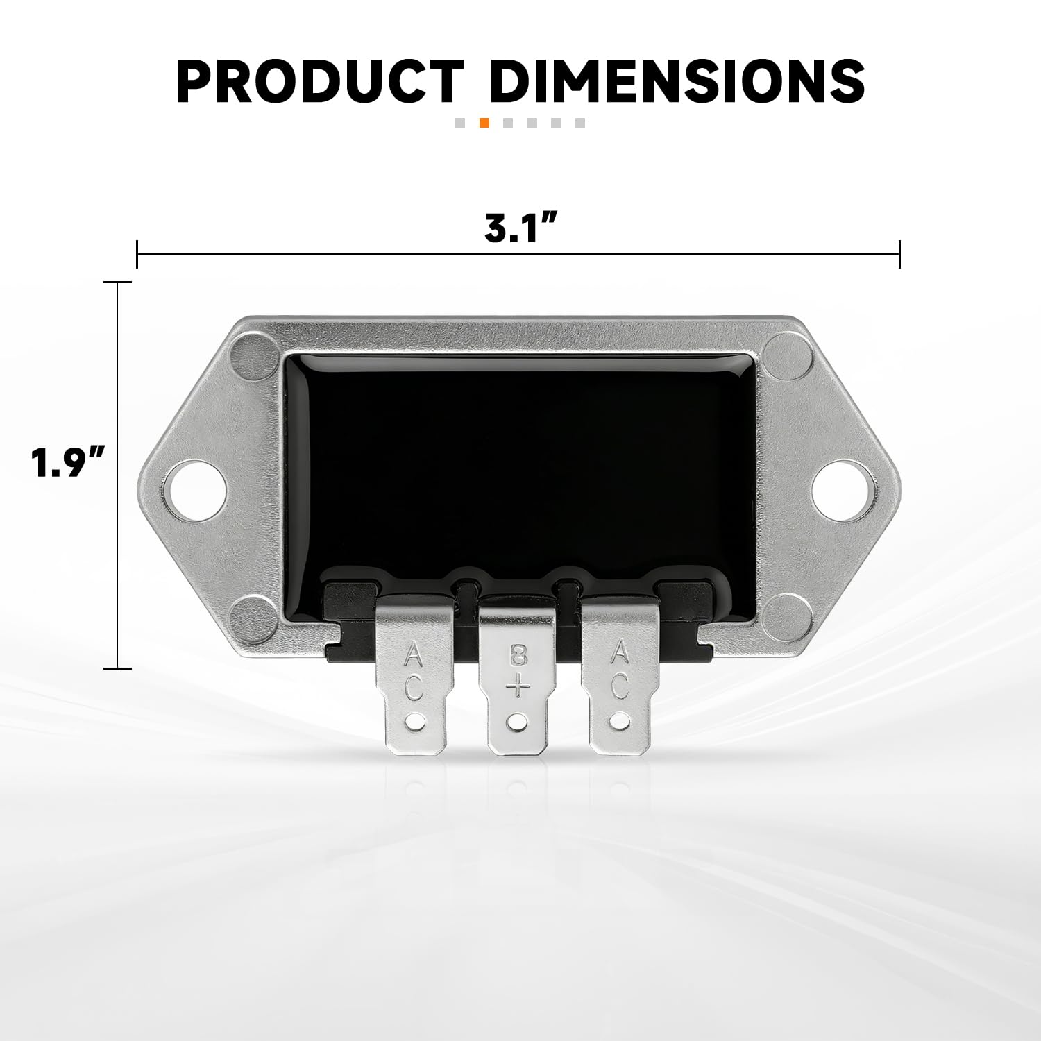 HUGEBO aluminum housing improves heat dissipation for longer rectifier life.