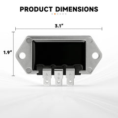 HUGEBO aluminum housing improves heat dissipation for longer rectifier life.