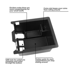Hugeek center-console organizer provides dedicated space for sunglasses and keys.
