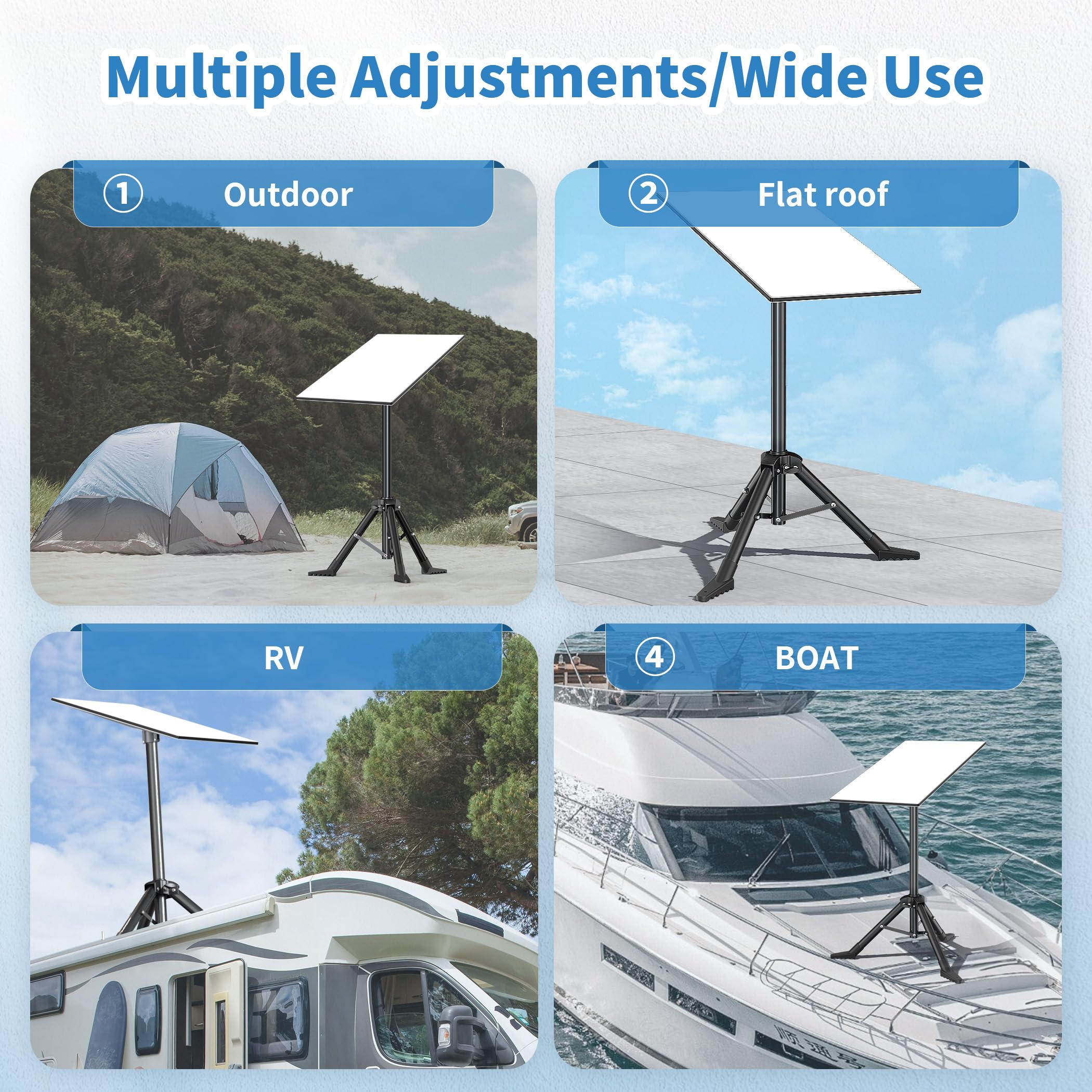 Hugener Starlink tripod steel build supports up to 110 lb