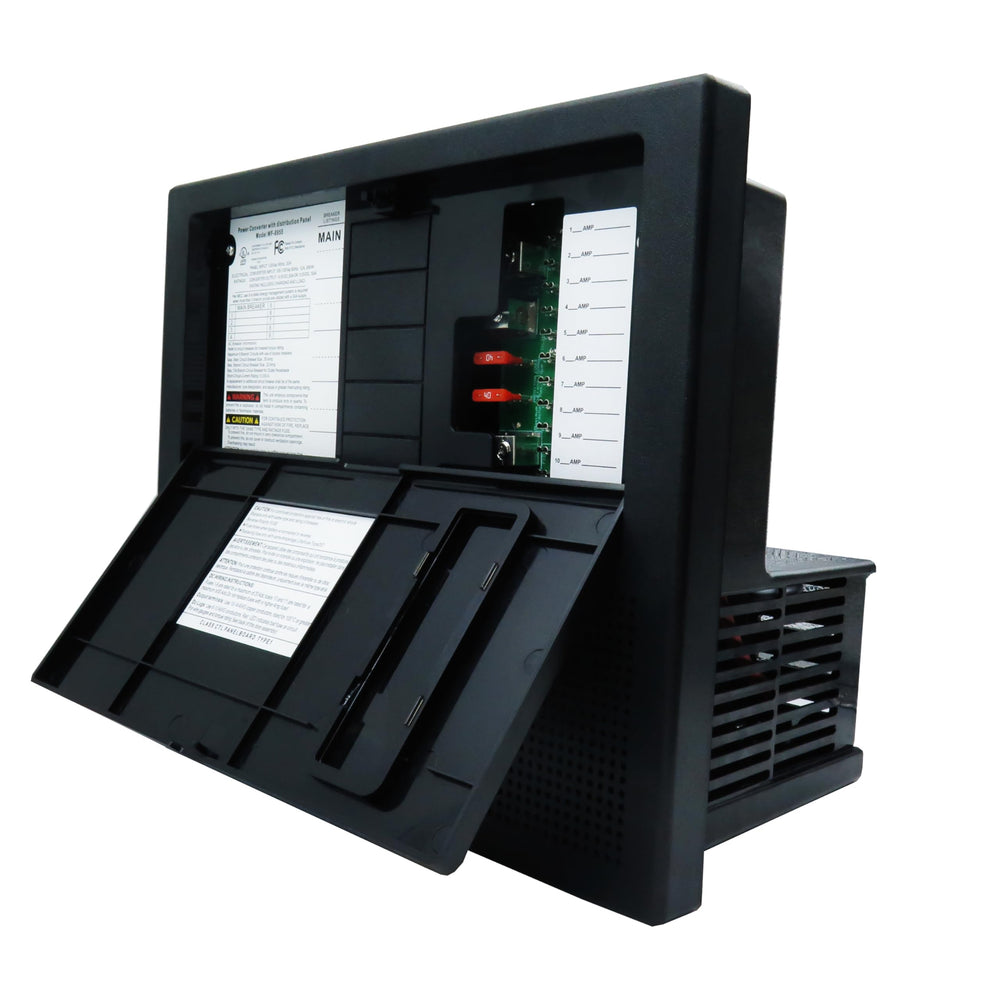 HUHIJIN WF-8955PEC side ports showing accessible connections for easy DC conversion