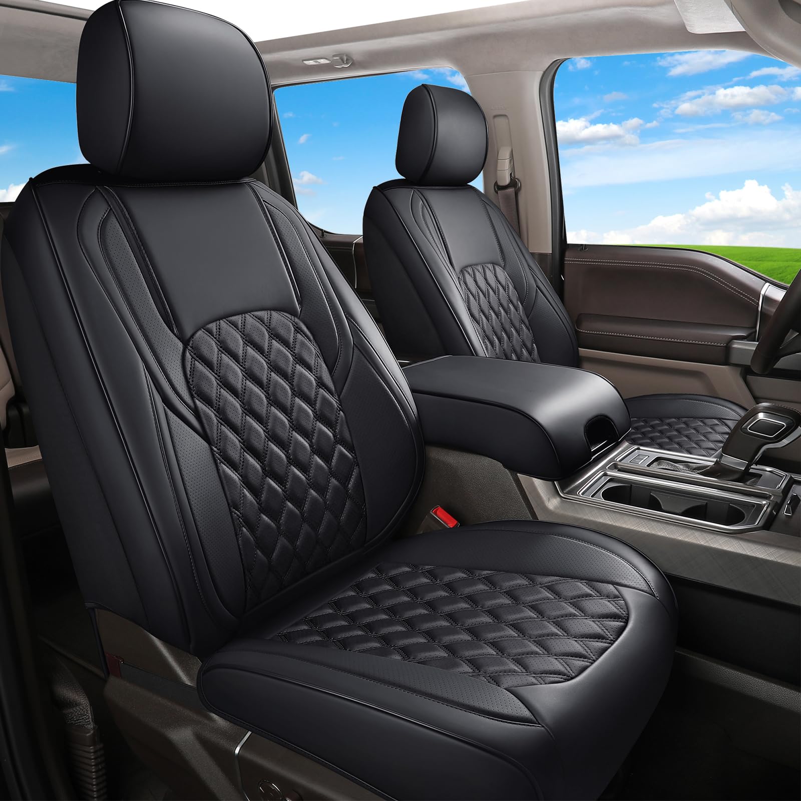 Huidasource Ford seat covers front seat: durable protection against daily wear and spills.
