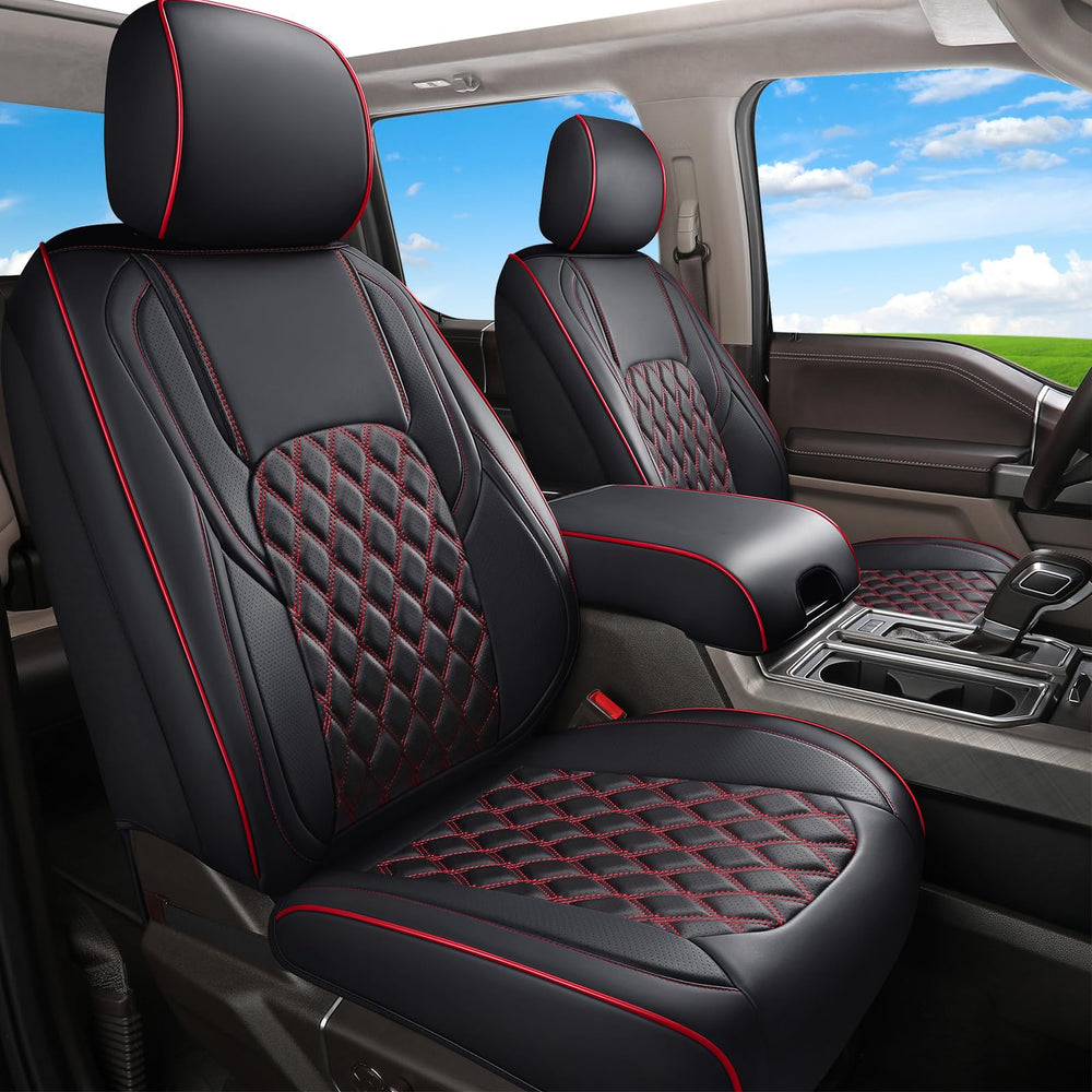 Huidasource full-coverage F150 front seat cover protects against dirt and spills.