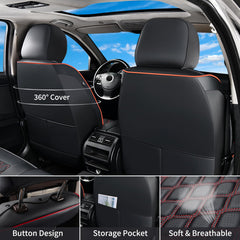 Huidasource Tacoma rear 60/40 coverage guards split seats from wear