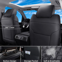 Huidasource Tacoma rear bottom cover shields rear seats from wear.