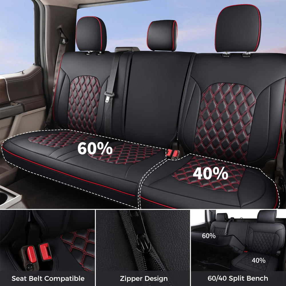 Huidasource Wrangler JK backrest 60% cover keeps the seatback pristine and easy to wipe.