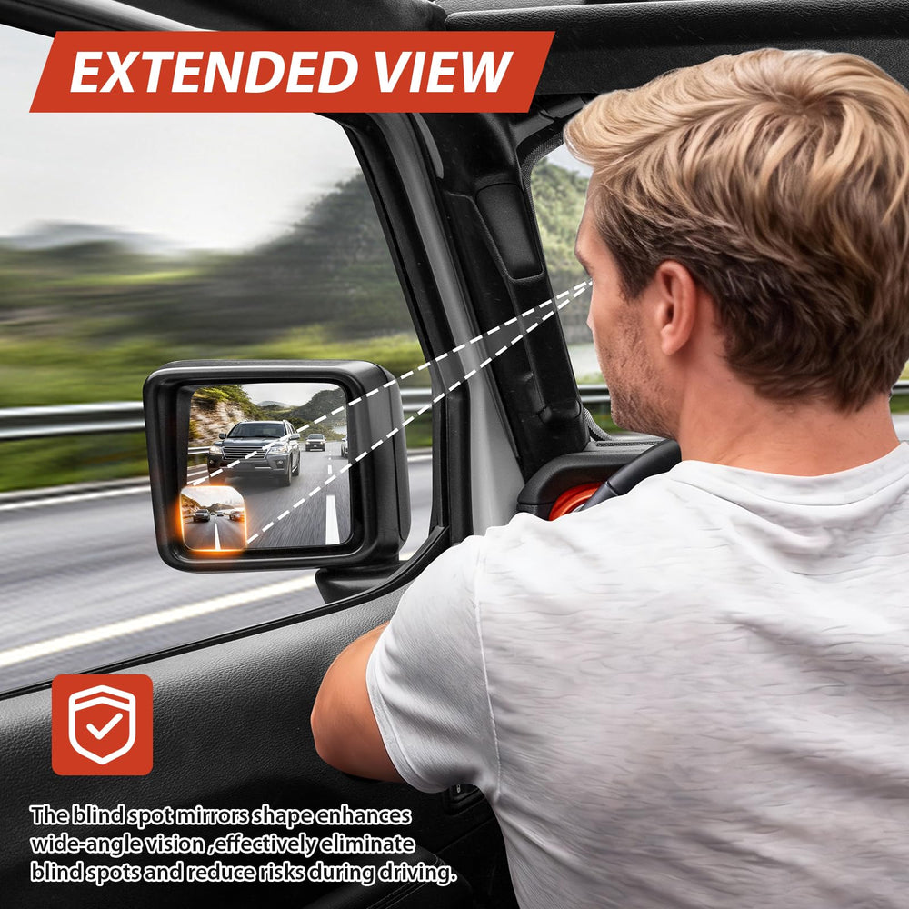 Huidnnas visibility enhancement for Jeep Gladiator, compatible with JL U mirrors.