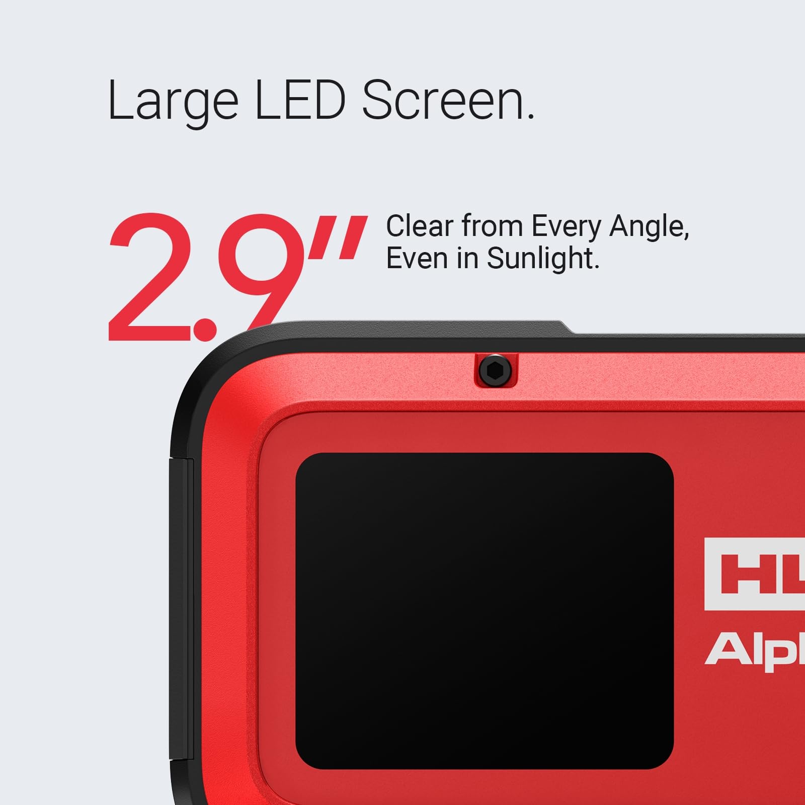 Hulkman Alpha Ultra Red 1000A LED display readable in sunlight during operation.