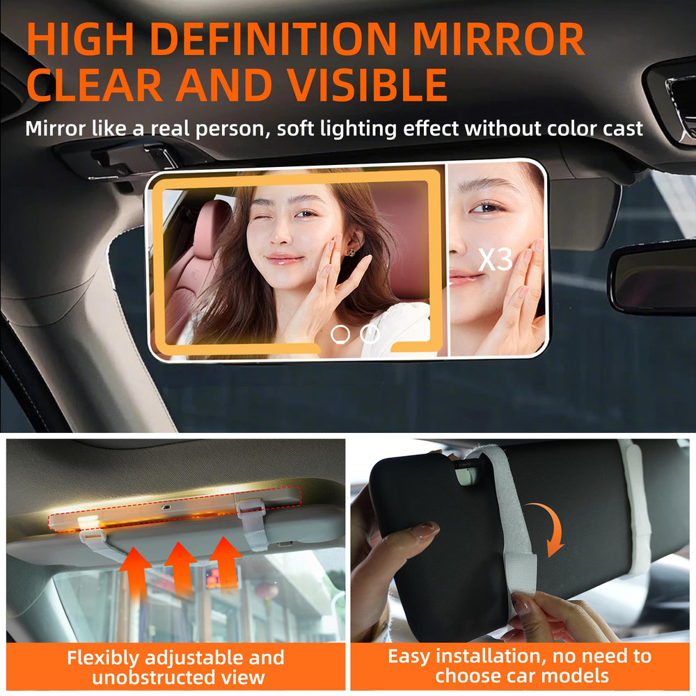 HUMBEST vanity mirror with triple magnification for detailed makeup tasks