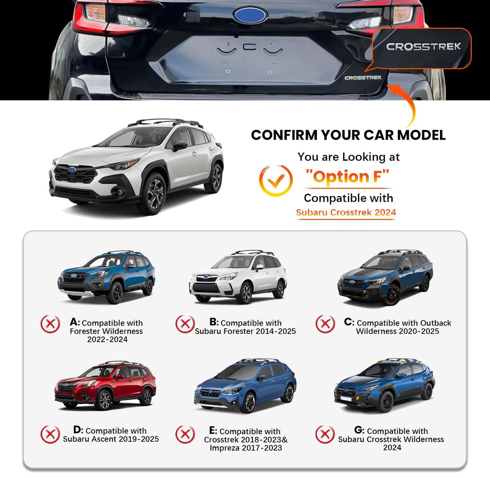 HmmtyRack compatible with multiple Subaru models for versatile roof storage.