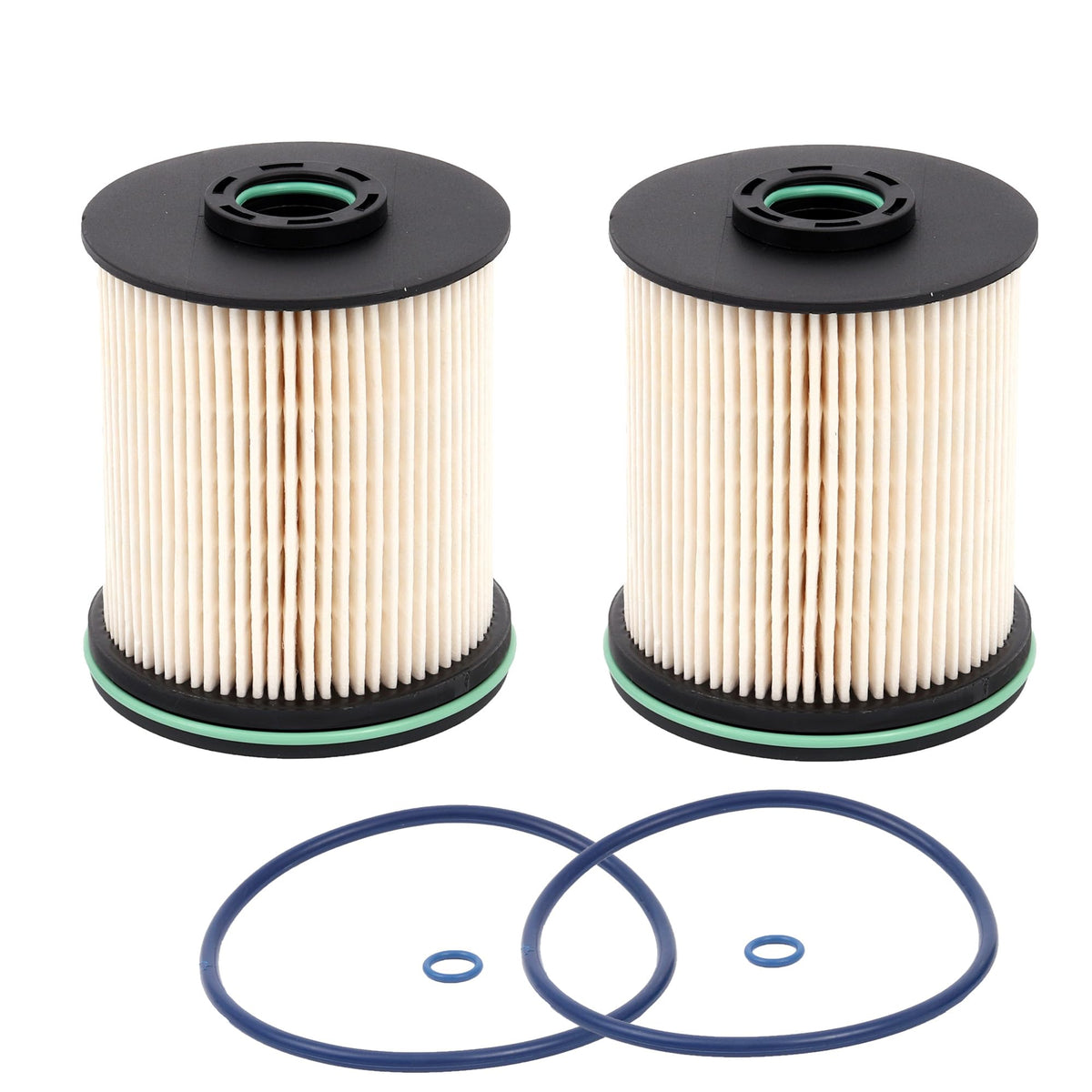 Humoony TP1015 Duramax filter front view for diesel engines in trucks.