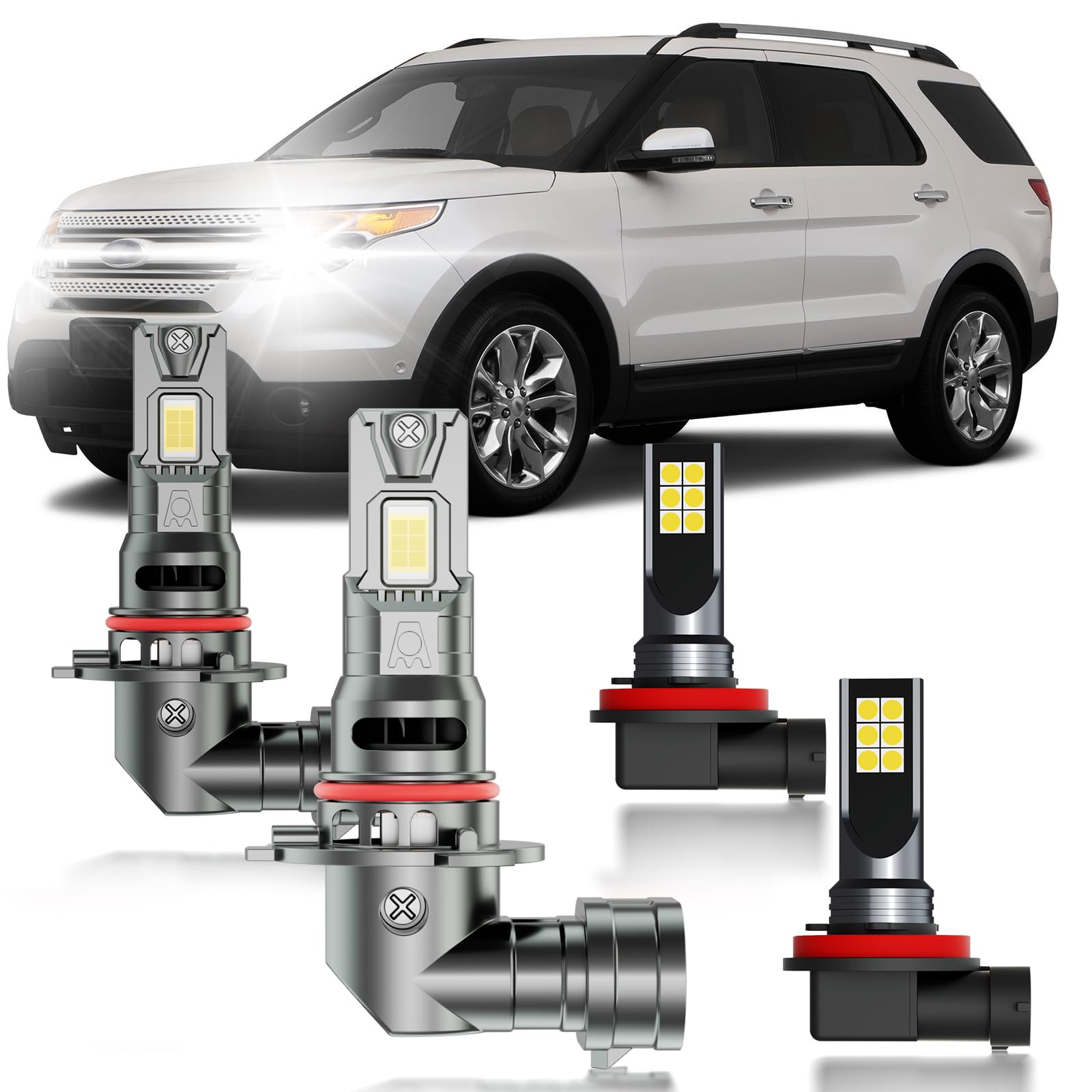 HUOKEDS Explorer dual-beam bulbs deliver crisp, focused light for safer night driving