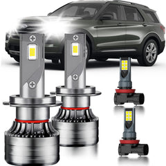 HUOKEDS Ford Explorer dual-beam lights enhance night visibility for safer driving.