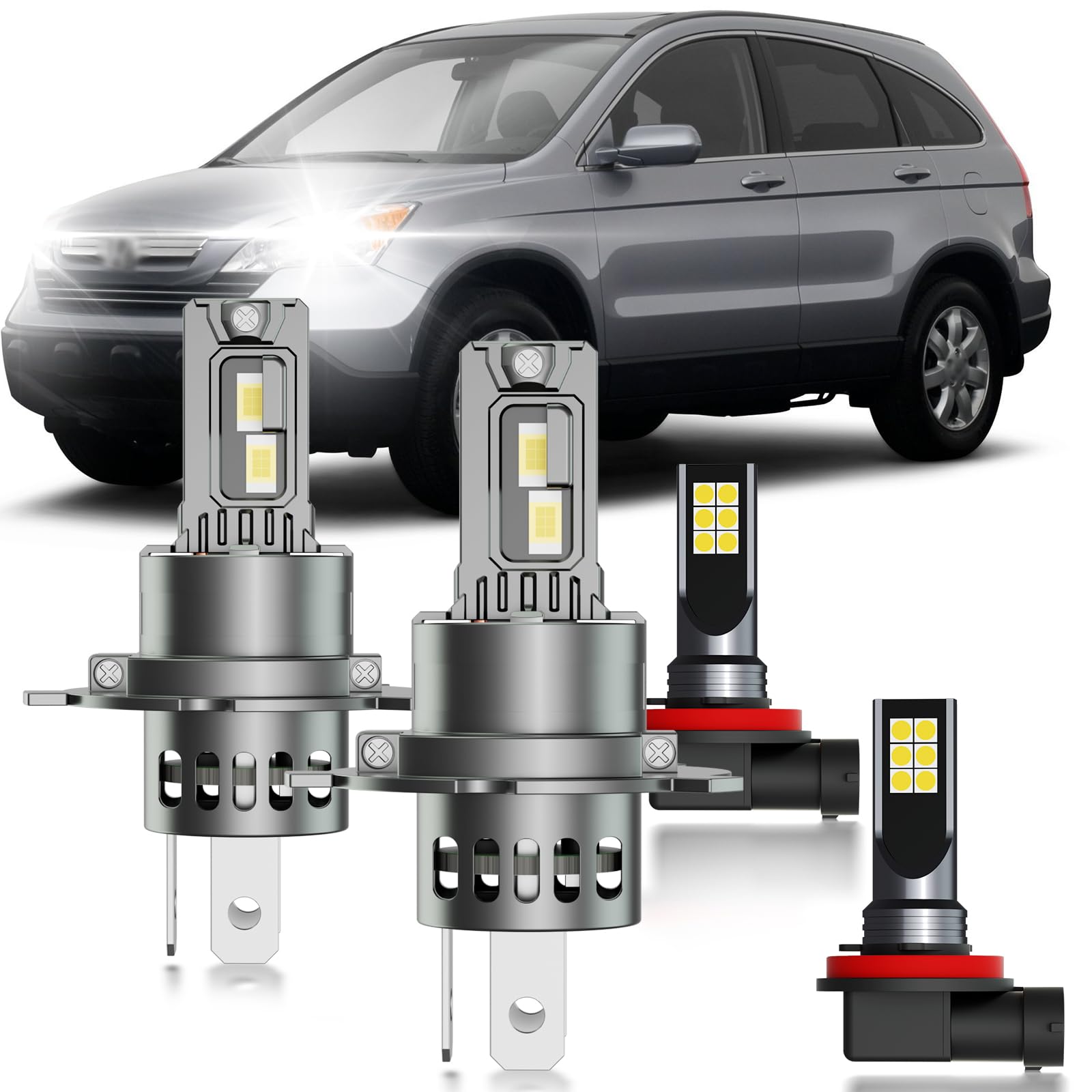 HUOKEDS dual beam bulbs for Honda CR-V 2007-2014 deliver brighter night driving