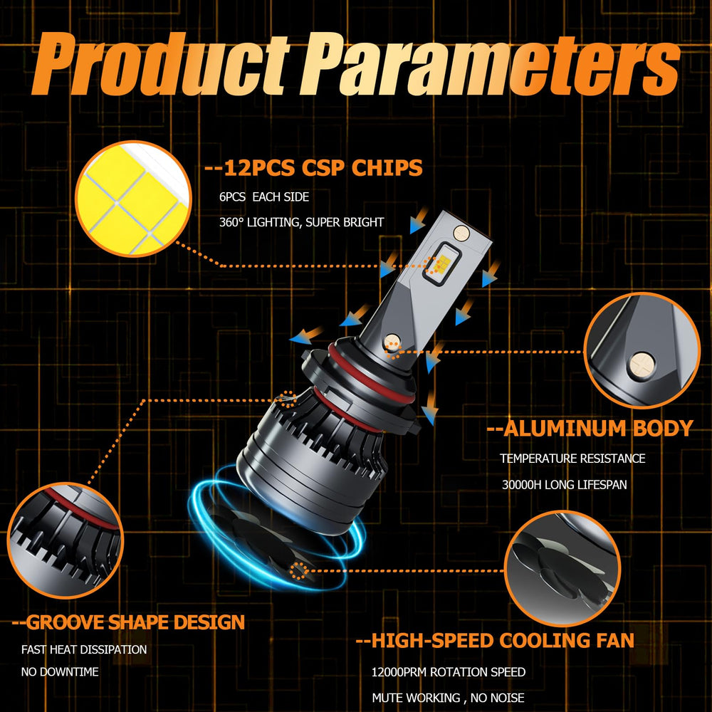 Lifespan over 50,000 hours with heat-dissipation design.