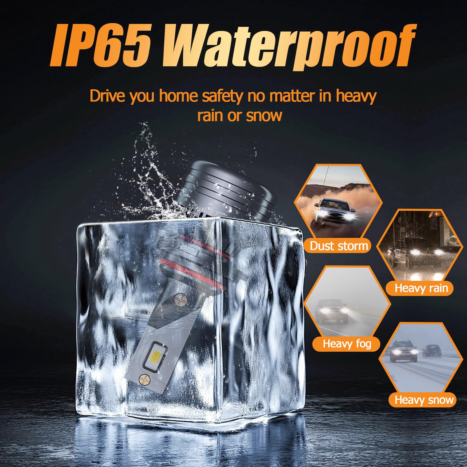IP68 waterproof design with active cooling for rugged use.