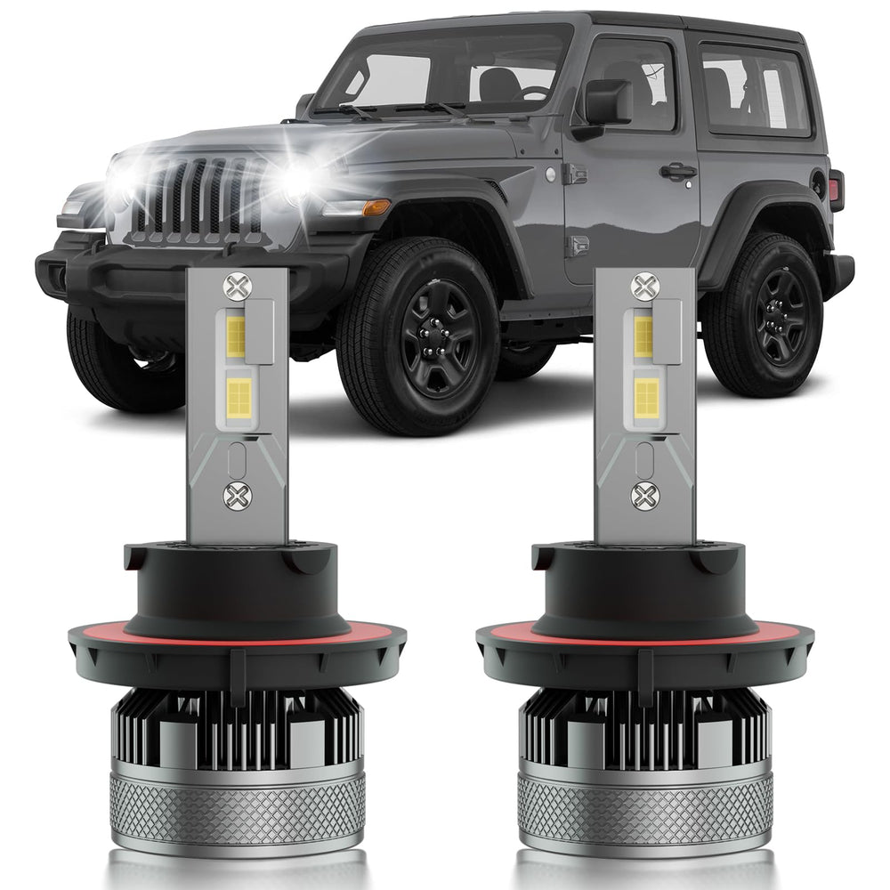 HUOKEDS Wrangler JL hi/lo dual beam bulbs upgrade for Jeep Wrangler JL visibility