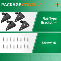 HUOPO L-type brackets mounted on a lid demonstrate stable gas spring support