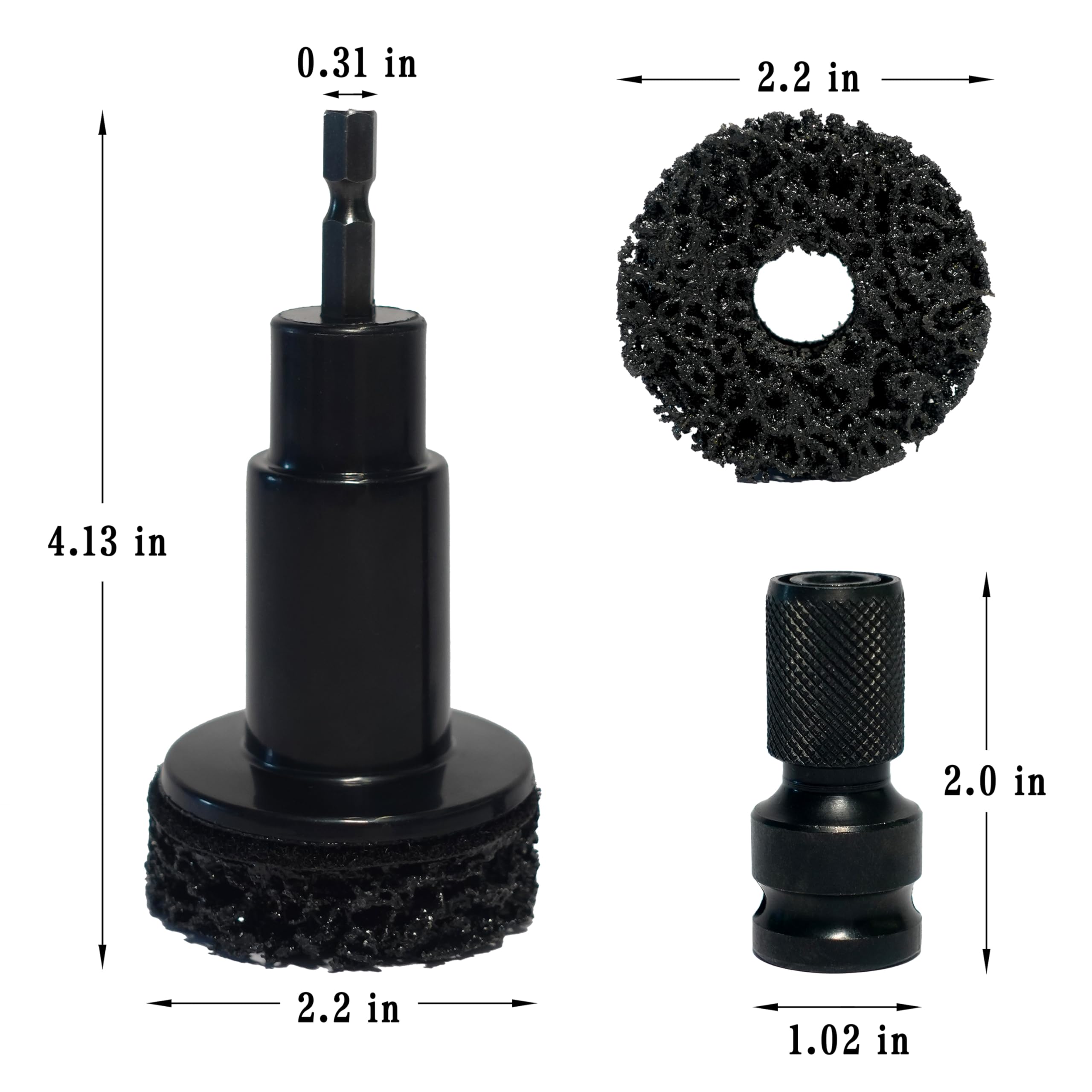 Rust removal disc from Huoter kit for heavy hub contaminants
