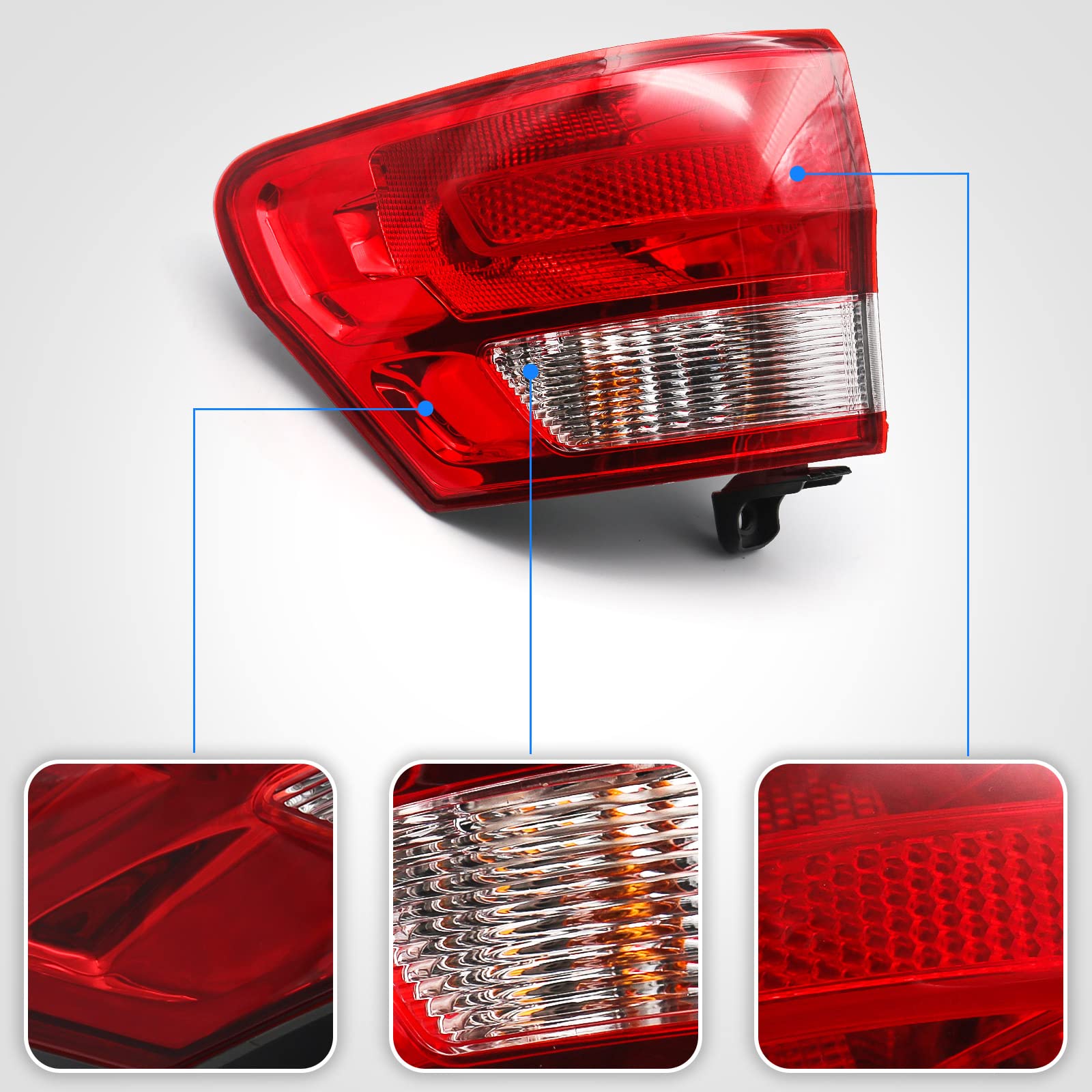 Huray DOT stamped tail light meets safety standards