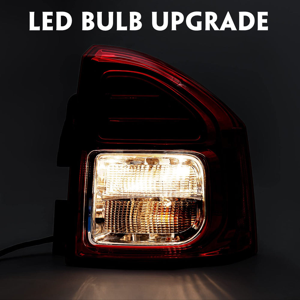 Plug-and-play tail light reduces wiring during Jeep Compass installation