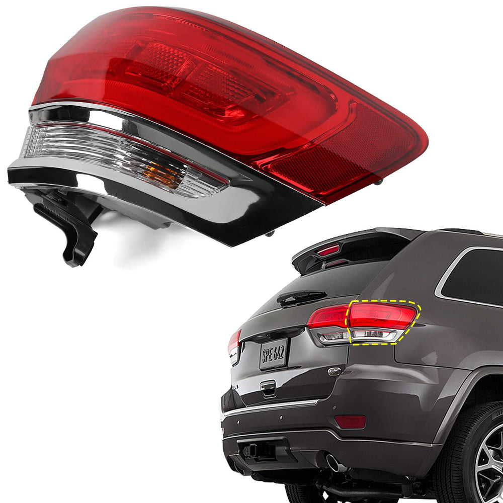 Huray tail light installed on Jeep Grand Cherokee showing precise fit