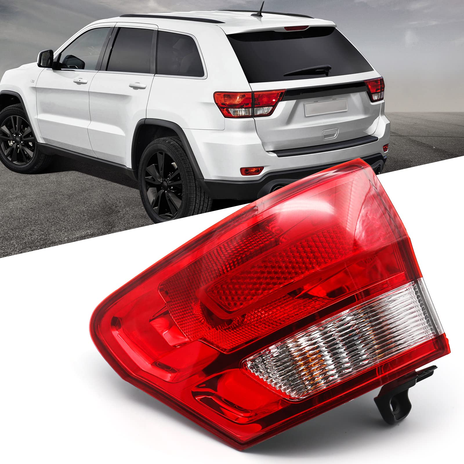 Huray outer tail light for Jeep Grand Cherokee rear left driver side, OEM-style replacement