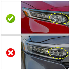 Huray right headlight for Honda Accord 2018-2020, DRL and beam assembly in action.