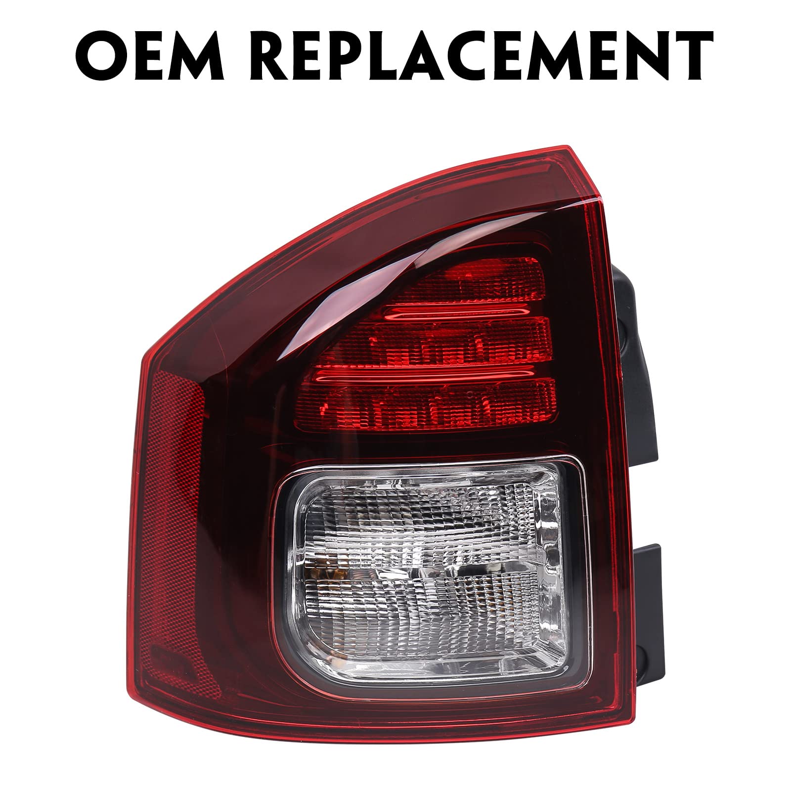 Huray tail light assembly for Jeep Compass matches OE styling and signaling