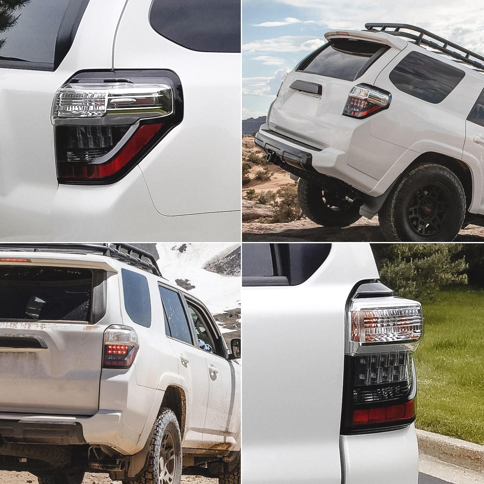 OE-style Huray tail light matches factory fit for 4Runner.