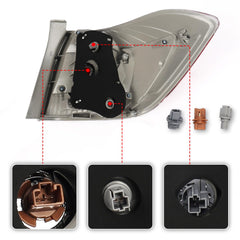 Huray DOT stamped tail light ensures safety with plug and play installation.